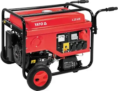 Agregat prądotwórczy Yato 5.5 kW 400V na stalowej ramie z kołami